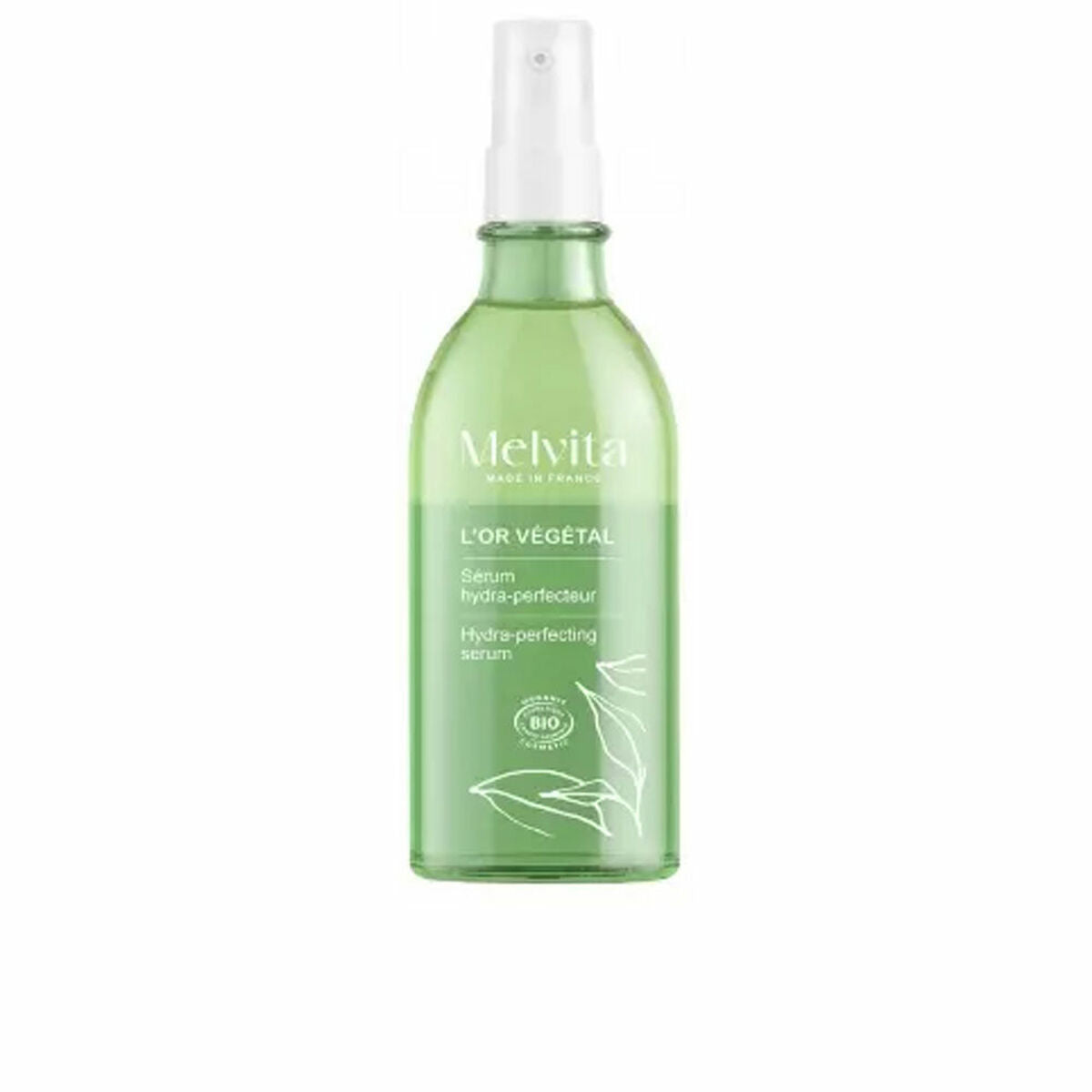 Lotion corporelle Melvita L'OR VÉGÉTAL 100 ml, bio serum hydra-perfecteur pour une peau parfaite.