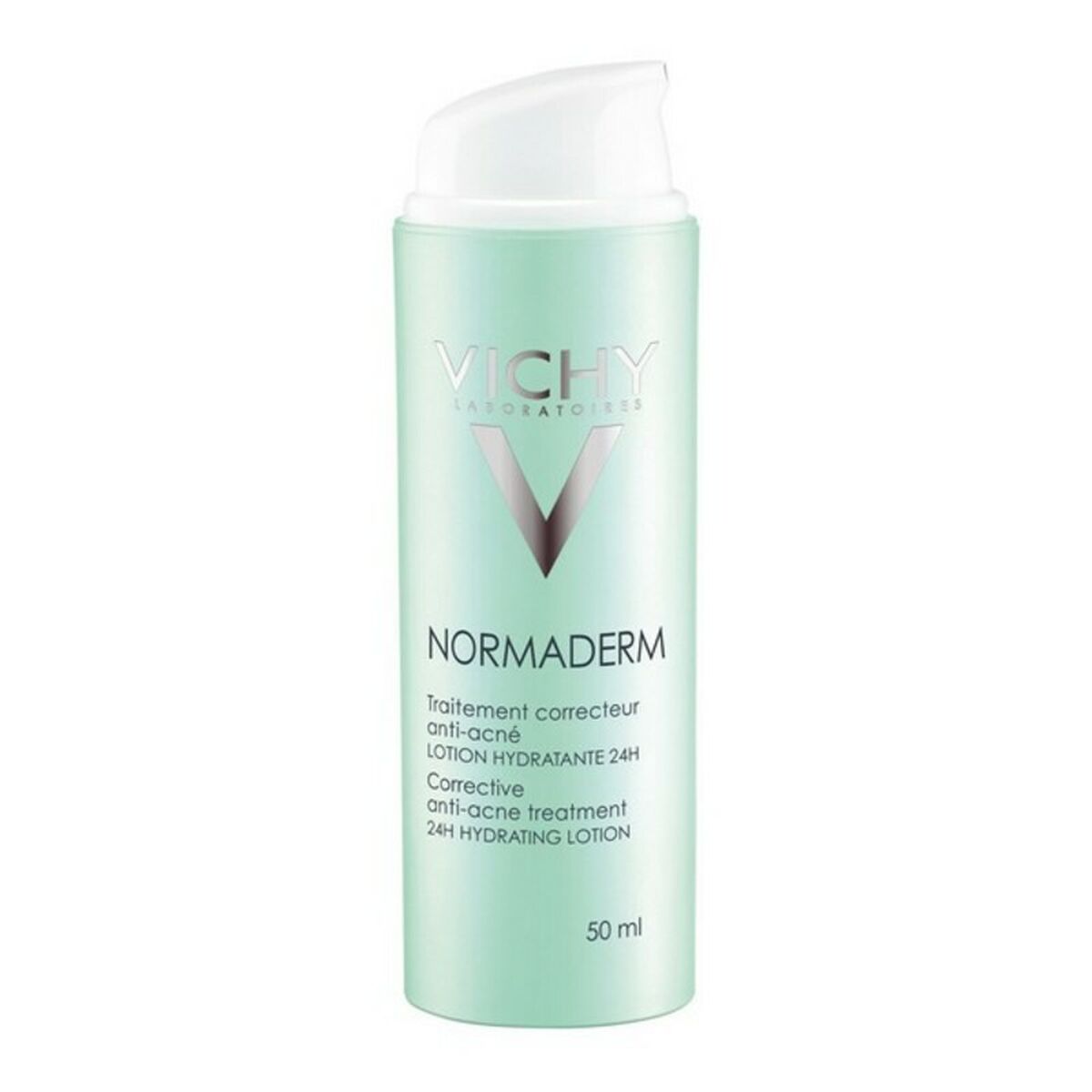 Vichy Normaderm anti-imperfections treatment lotion, 50 ml, designed for effective acne treatment and hydration.