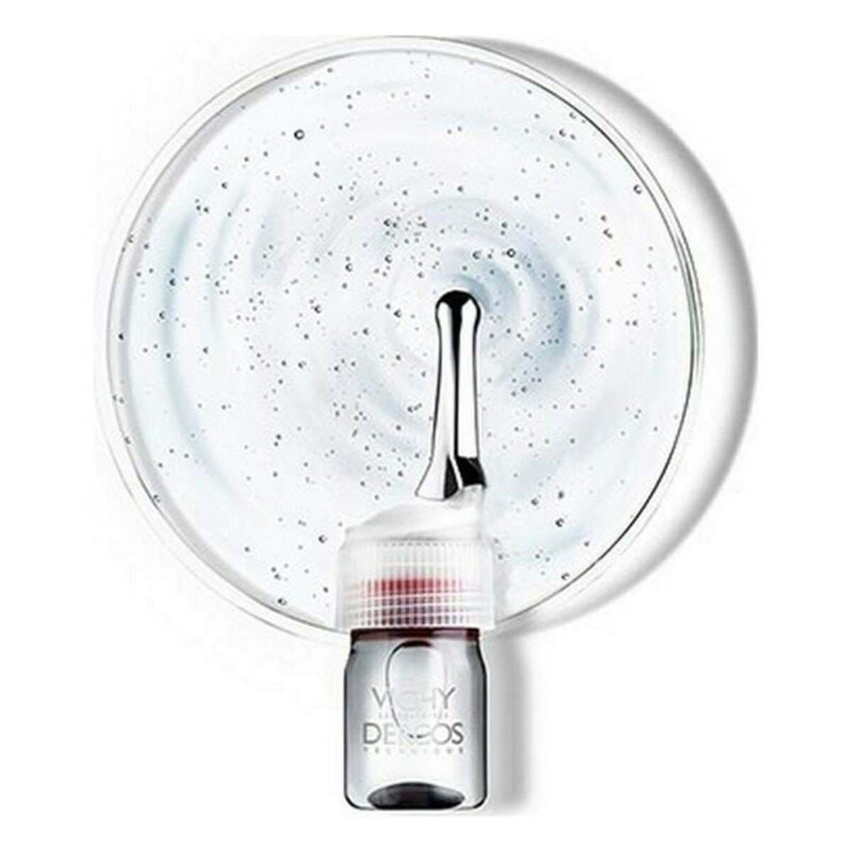 Soin antichute de cheveux Dercos Vichy 6 ml en action, formule gel pour renforcer la beauté capillaire.