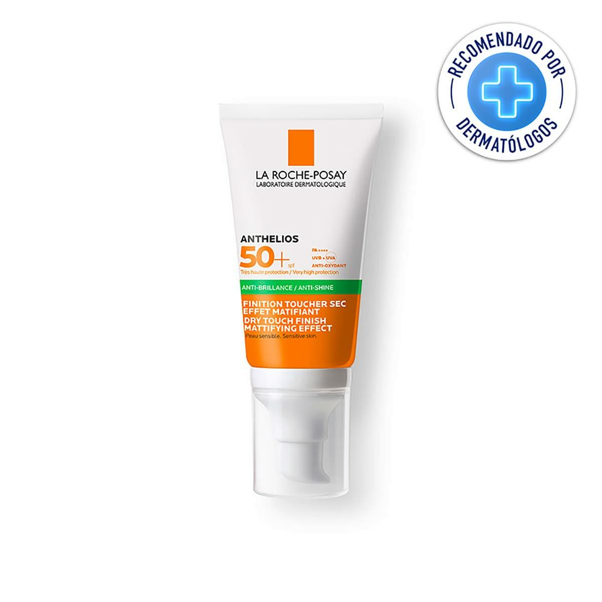 Crème solaire en gel Anthelios XL SPF 50 de La Roche-Posay, 50 ml, pour une protection solaire efficace.