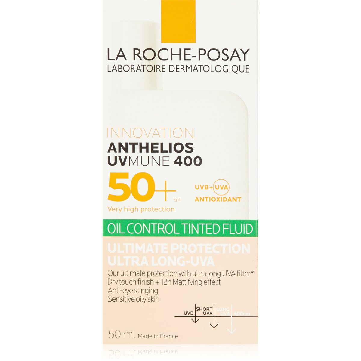 Protecteur solaire La Roche Posay Anthelios Uvmune SPF 50+, 50 ml, offre une protection très élevée contre UV.