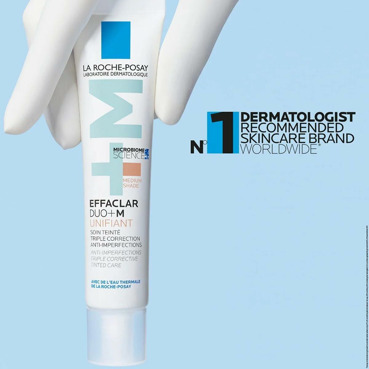 Crème visage La Roche Posay EFFACLAR 40ml, unifiant, spécialiste anti-imperfections, soin dermatologique.