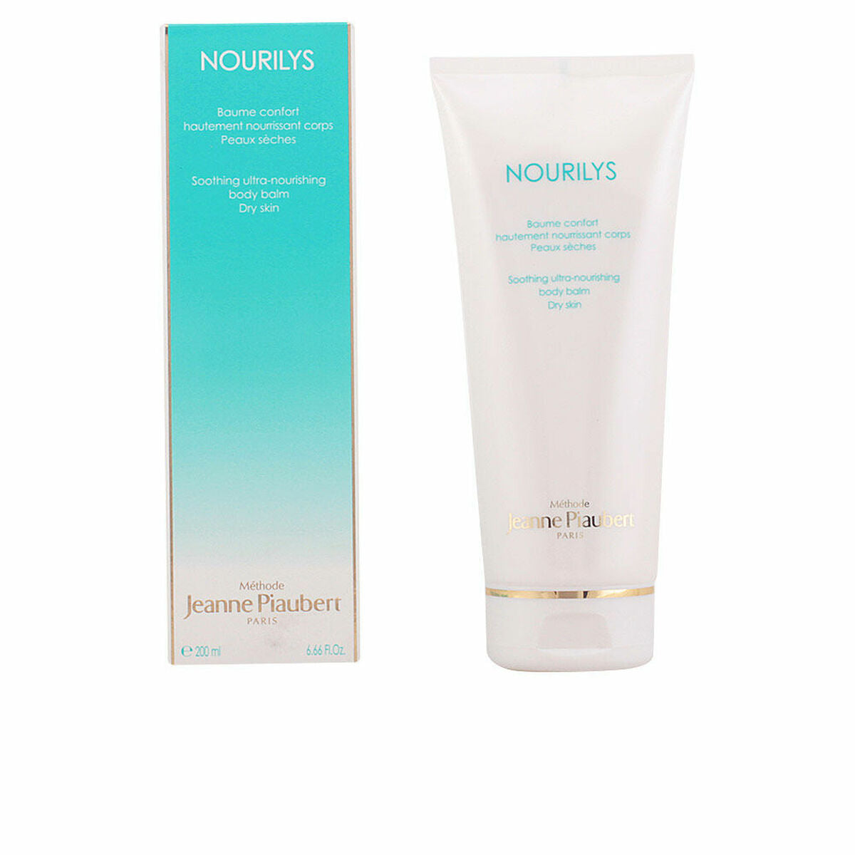 Soin du corps hydratant Jeanne Piaubert Nourilys 200 ml, soin apaisant pour peau sèche.