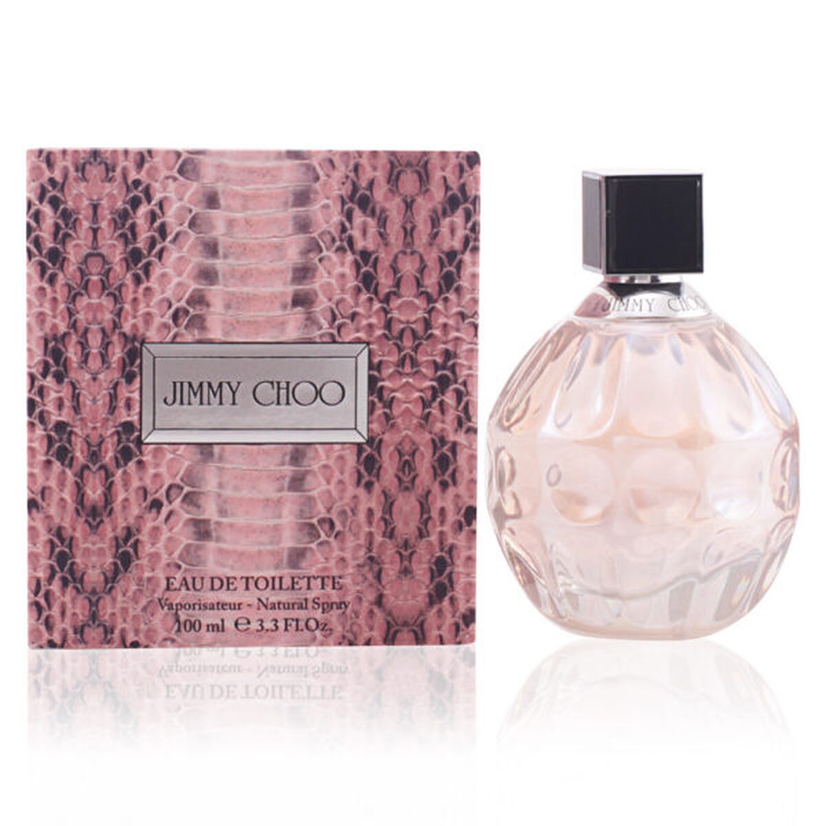 Parfum Femme Jimmy Choo Natural EDT 100 ml, flacon élégant et packaging en serpent, idéal pour exalter votre féminité.