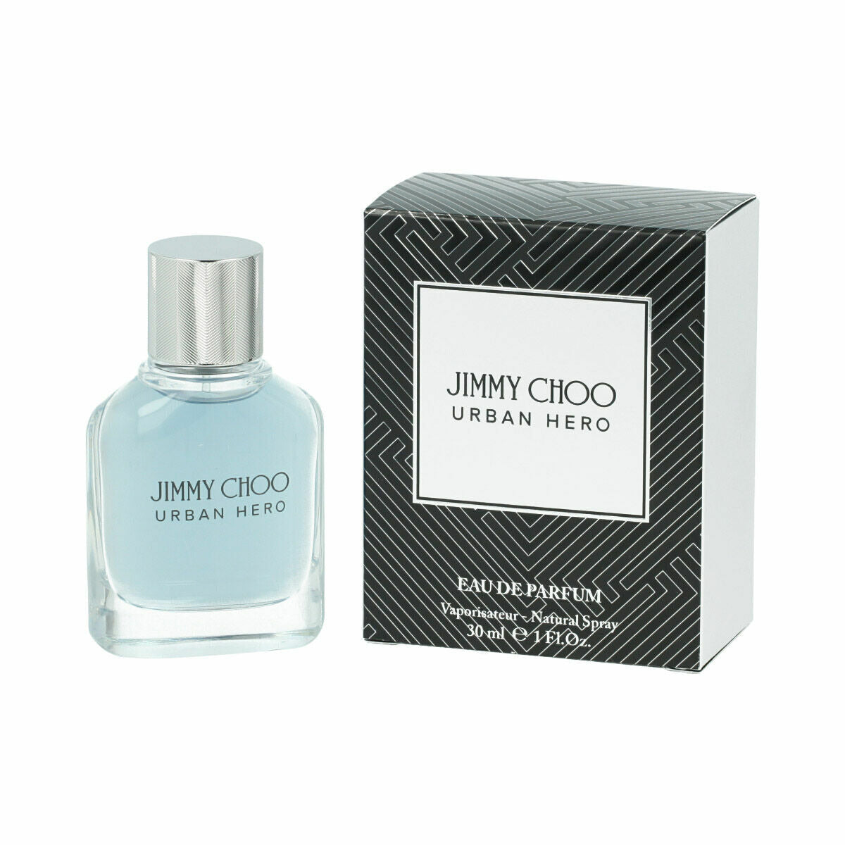 Parfum Homme Jimmy Choo Urban Hero EDP 30ml en flacon élégant avec emballage moderne.