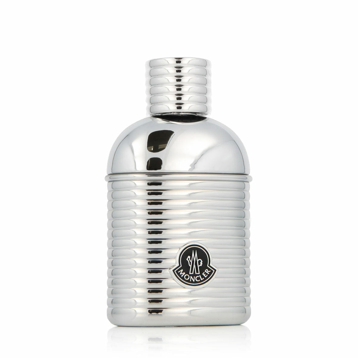 Parfum Homme Moncler Pour Homme 100 ml, flacon argenté élégant et unique, style contemporain pour homme.
