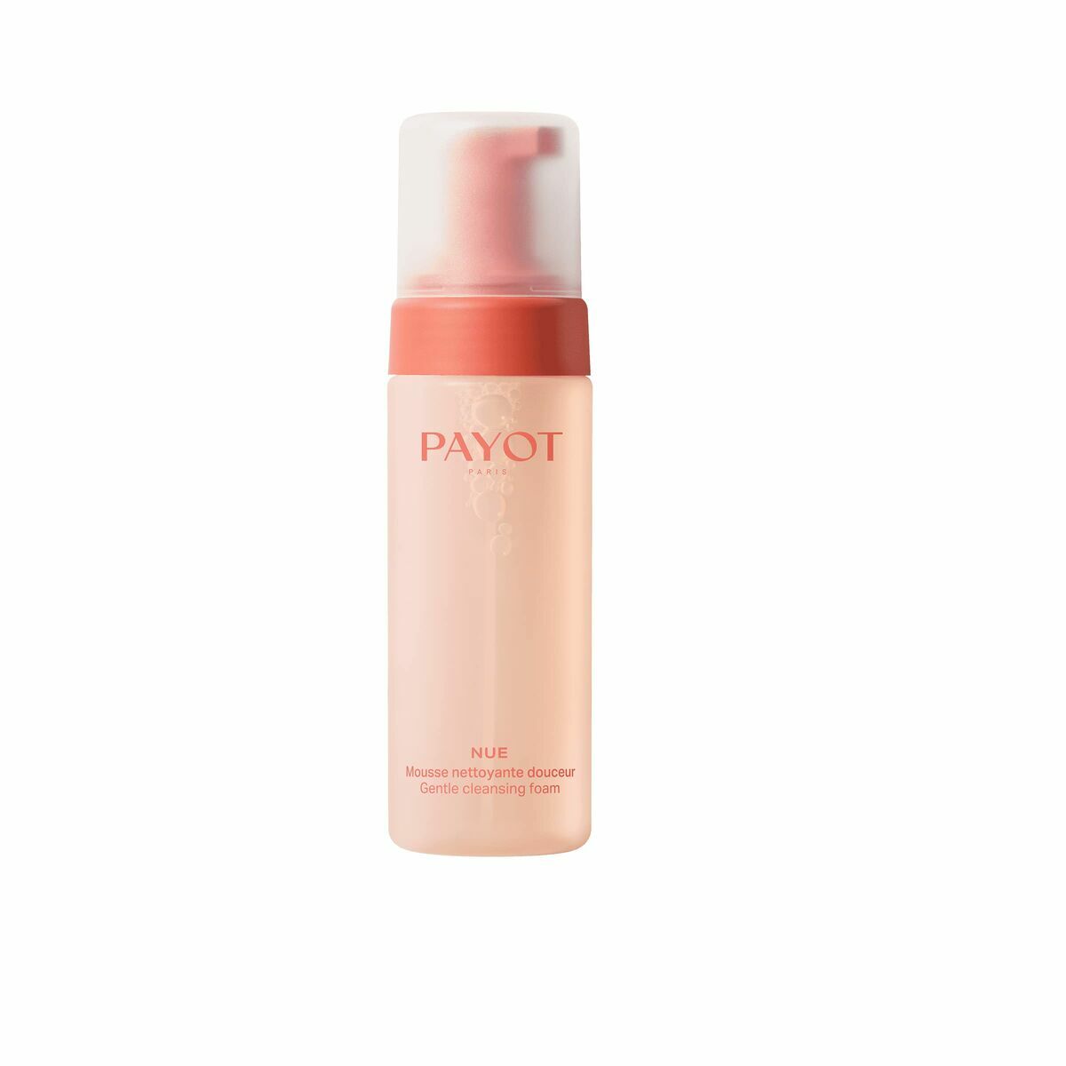 Mousse nettoyante Payot Nue, douce mousse nettoyante pour un nettoyage efficace du visage.