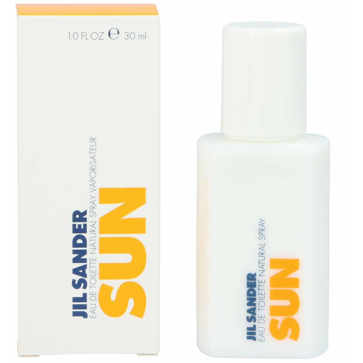 Jil Sander Sun Eau de Toilette 30ml spray bottle and packaging, a fresh fragrance for women.