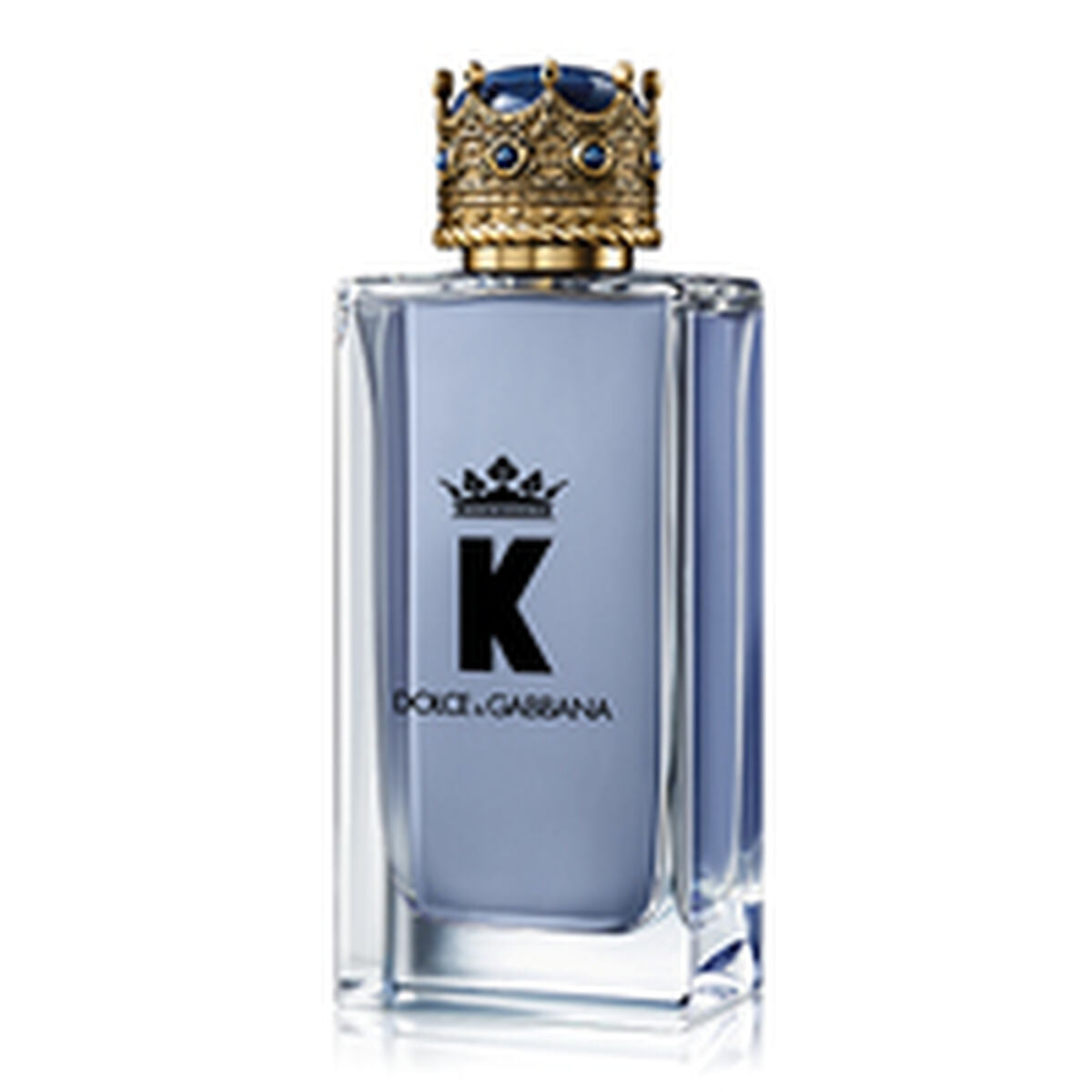 Parfum homme K By Dolce&Gabbana EDT 50 ml, flacon élégant avec bouchon doré en forme de couronne.