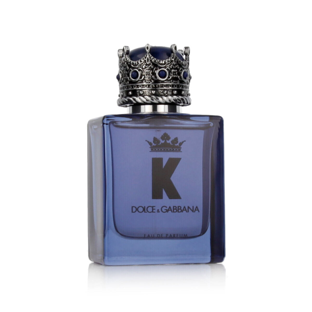 Parfum Homme D&G K Pour Homme EDP 50 ml avec flacon royal bleu et couronne chic