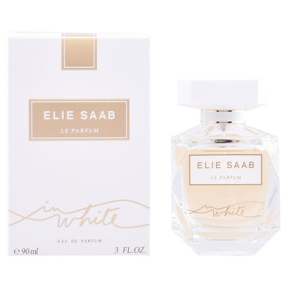 Elie Saab Le Parfum in White EDP 90 ml bottle and box, an authentic women's fragrance.