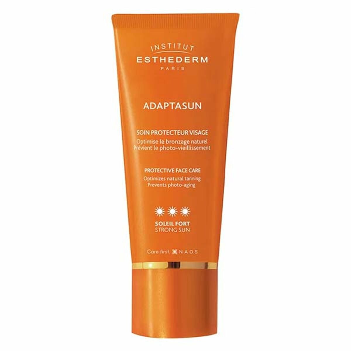 Écran solaire visage Institut Esthederm ADAPTASUN 50 ml pour un bronzage naturel et protection solaire.