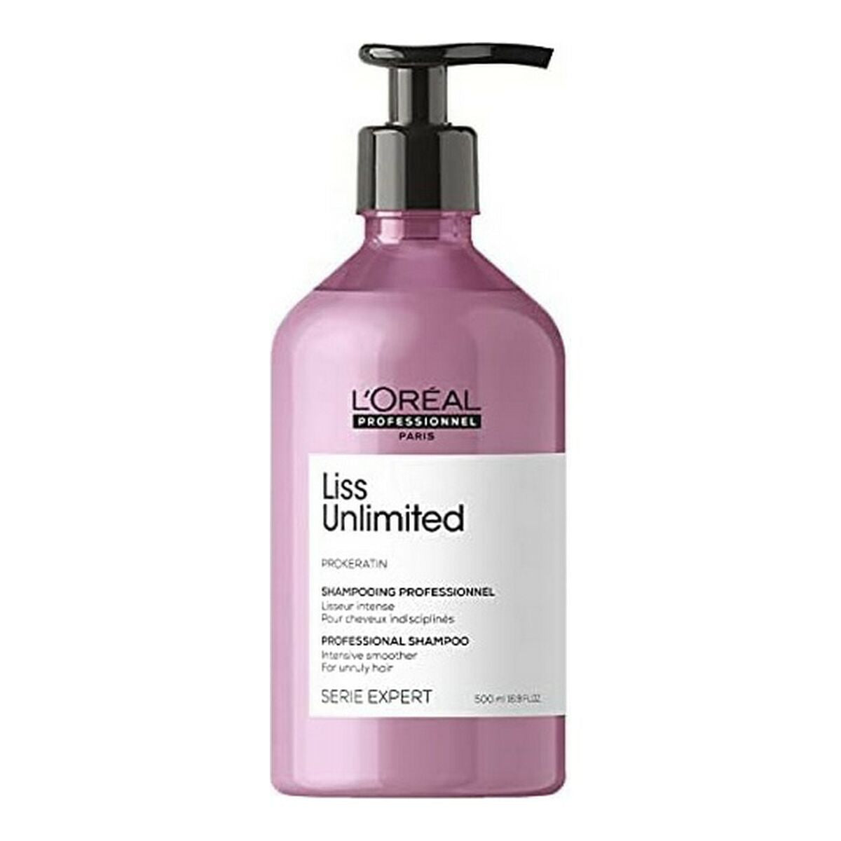 L'Oreal Professionnel Paris Shampooing Liss Unlimited 500ml, professionnel pour tous types de cheveux