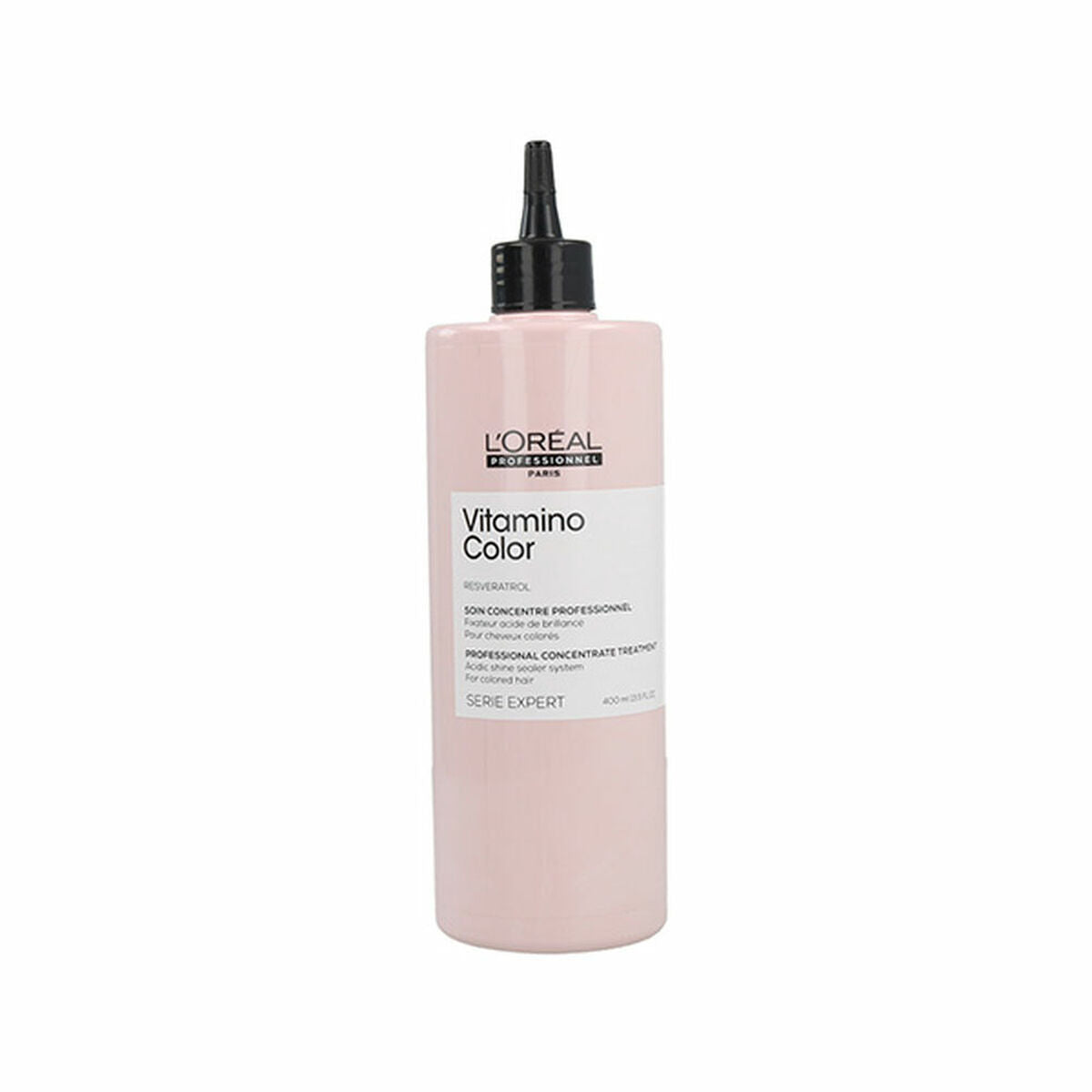 Flacon de Protecteur de Couleur L'Oreal Professionnel Paris Vitamino Color Après-shampooing 400 ml, soin capillaire.