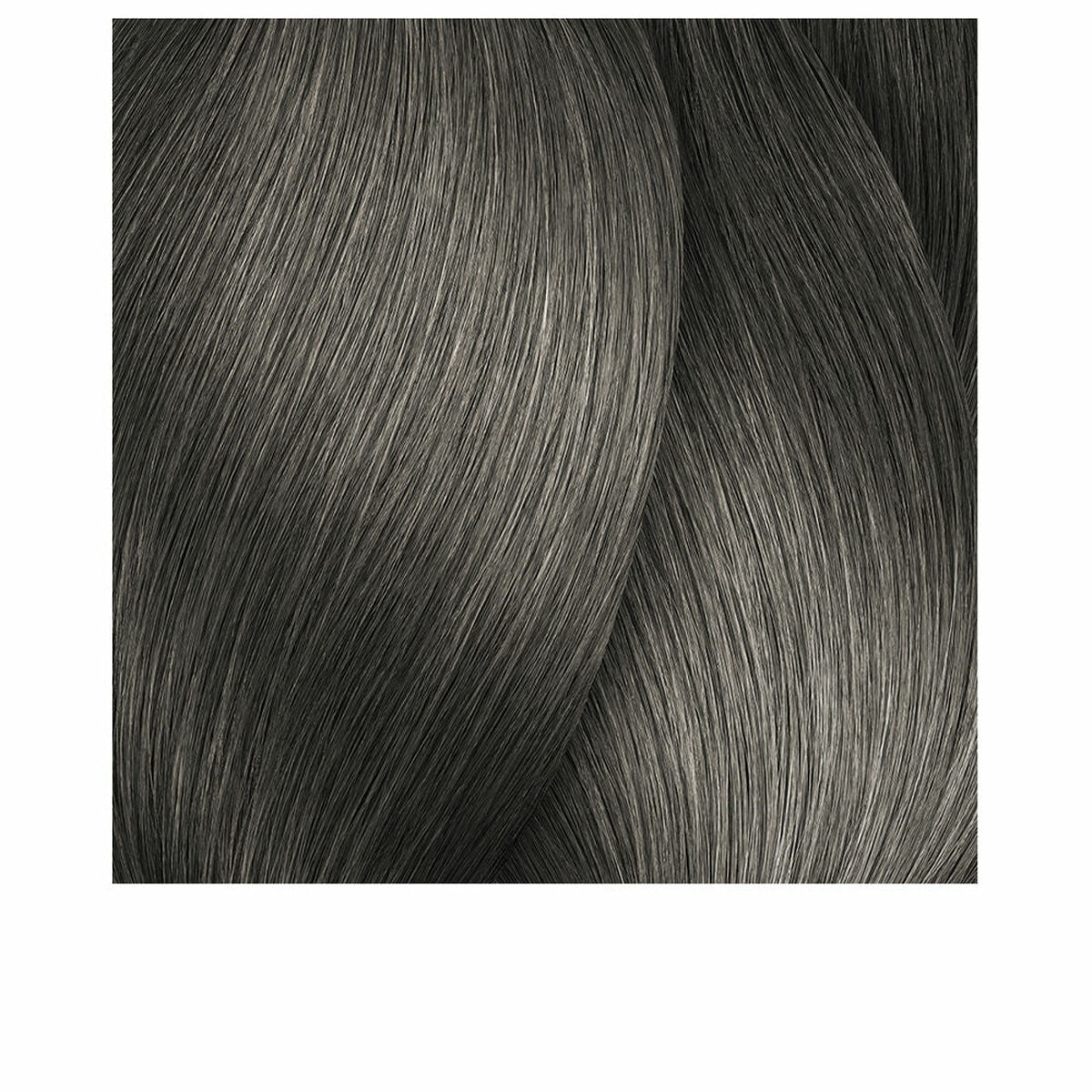 Close-up of smooth, sleek dark hair showcasing healthy texture, ideal for hair care product promotions.