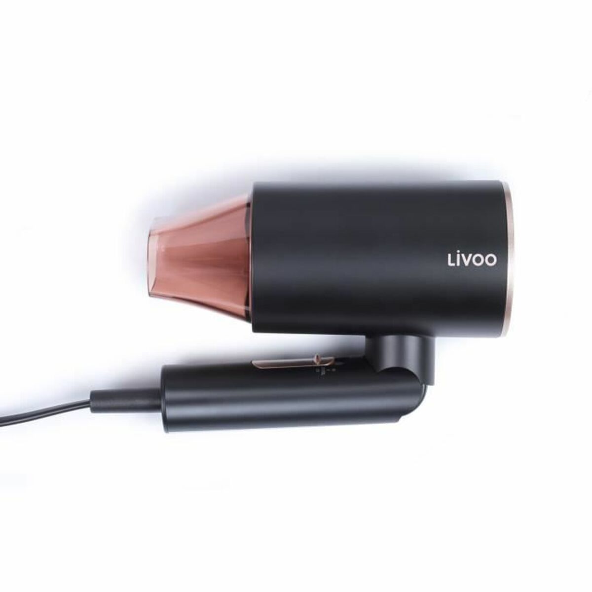 Sèche-cheveux Livoo DOS173 Noir/Rose portable 1600 W avec design moderne et technologie ionique.