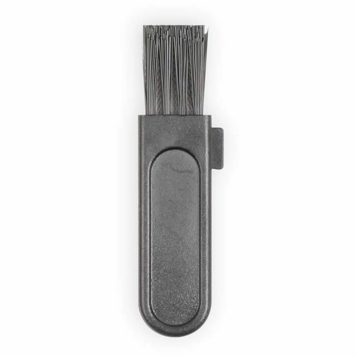 Noir pinceau de nettoyage avec des poils en nylon pour une utilisation polyvalente.