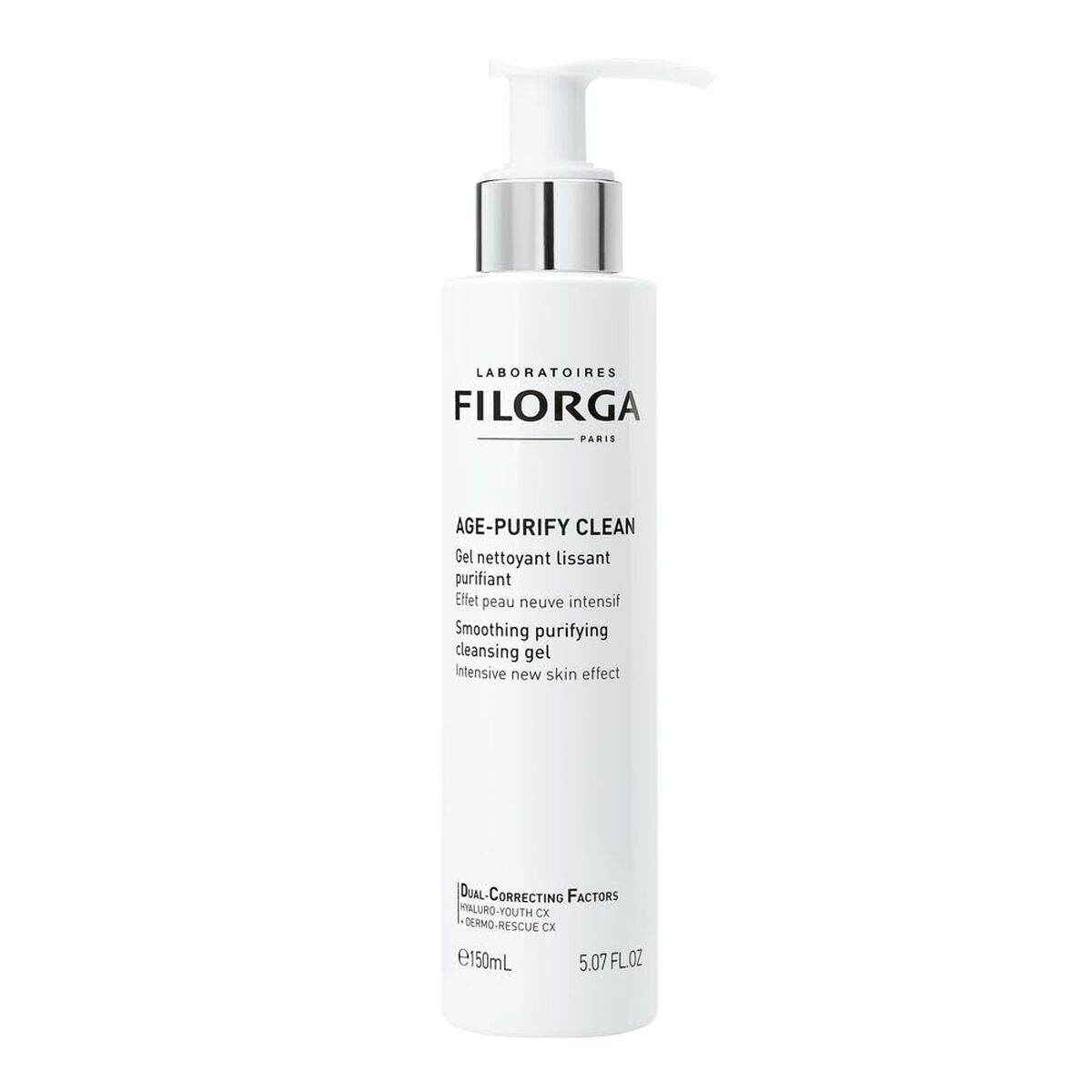 Gel nettoyant visage Filorga 112905, purifiant et lissant pour une peau éclatante. 150ml de soins de la peau.