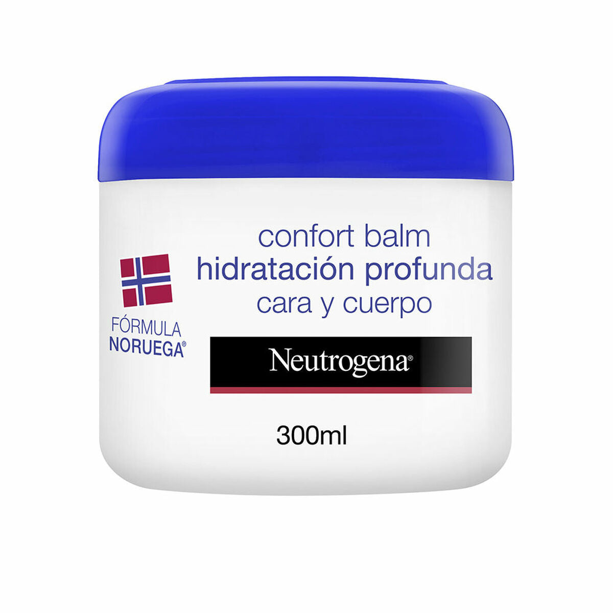 Baume hydratant Neutrogena Comfort Balm 300 ml, hydratation profonde pour visage et corps, formule norvégienne.