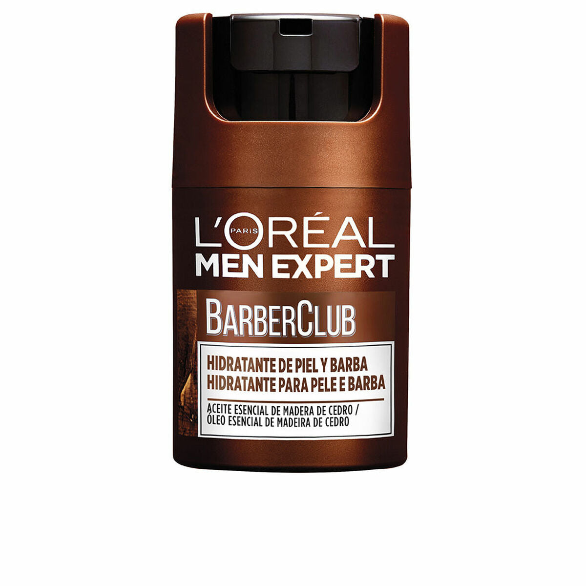 Crème hydratante L'Oreal Men Expert Barber Club 50 ml pour visage et barbe, soins de qualité pour hommes.
