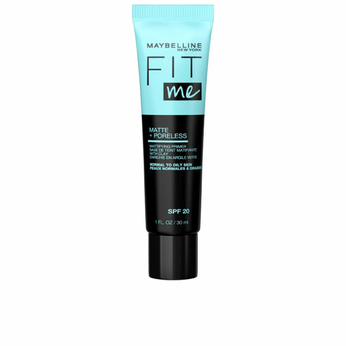 Pré base de maquillage Maybelline Fit Me Matifiant 30 ml, longue durée, pour peau grasse, avec SPF 20.