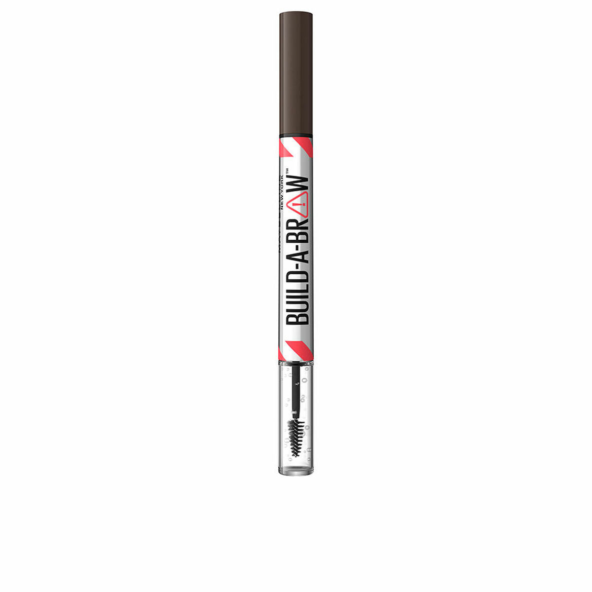 Crayon à sourcils Maybelline Build A Brow Nº 260 deep brown, 15,3 ml, 2 en 1, avec gel de fixation pour sourcils.
