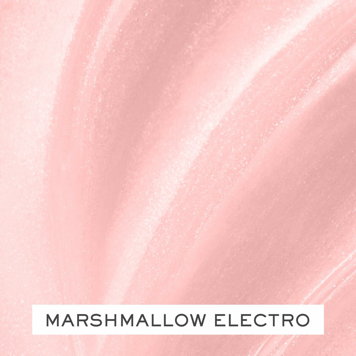 Close-up of pink lipstick shade Marshmallow Electro with a smooth, glossy finish.