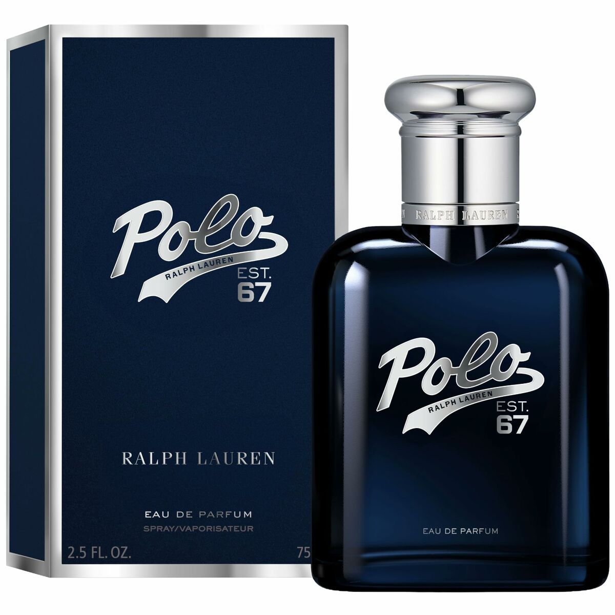 Parfum Homme Ralph Lauren POLO, flacon de 75ml, packaging moderne, idéal pour les hommes à la recherche de nouvelles tendances.