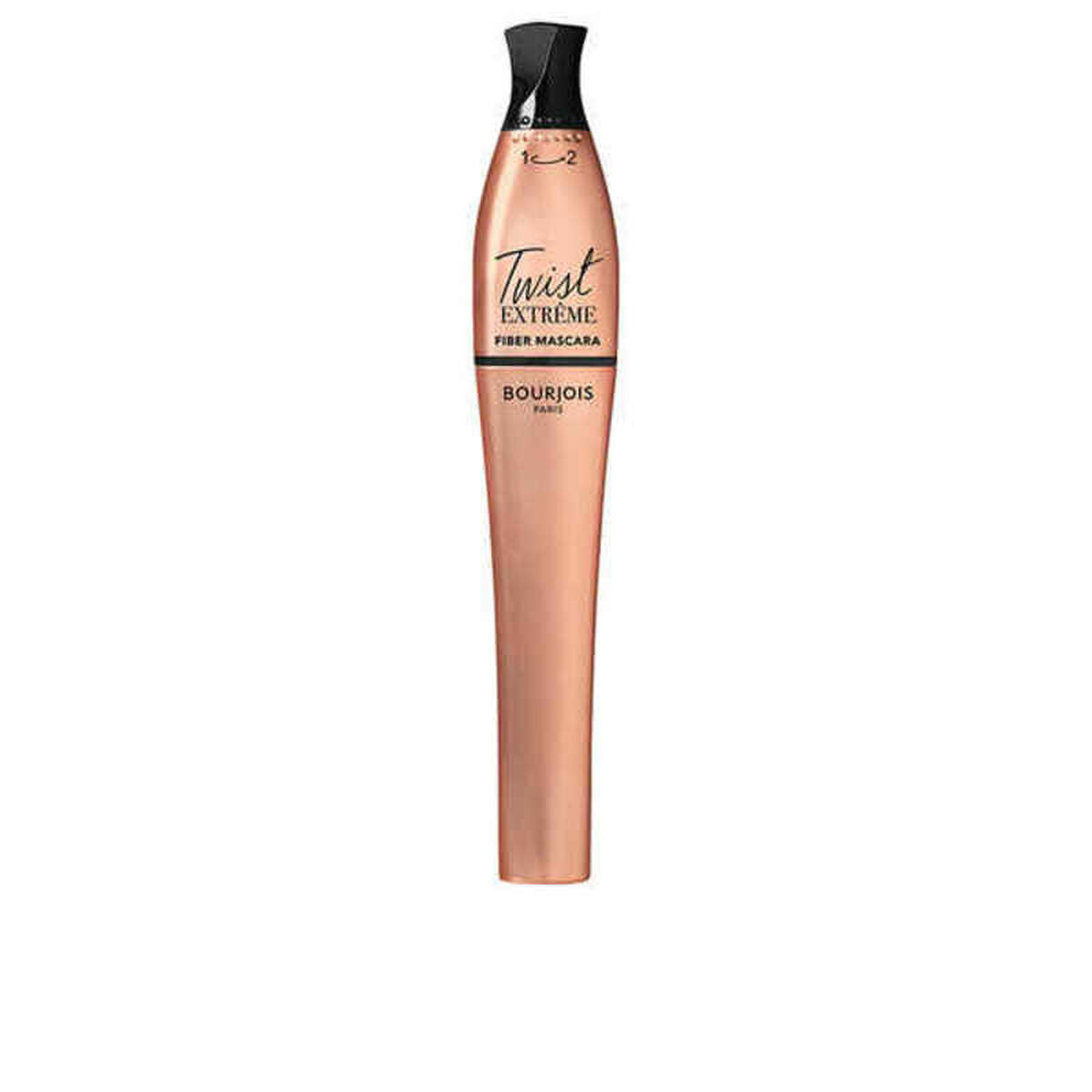 Mascara pour cils Twist Extème Bourjois, 8 ml, finition mate pour un regard captivant, couleur noir.