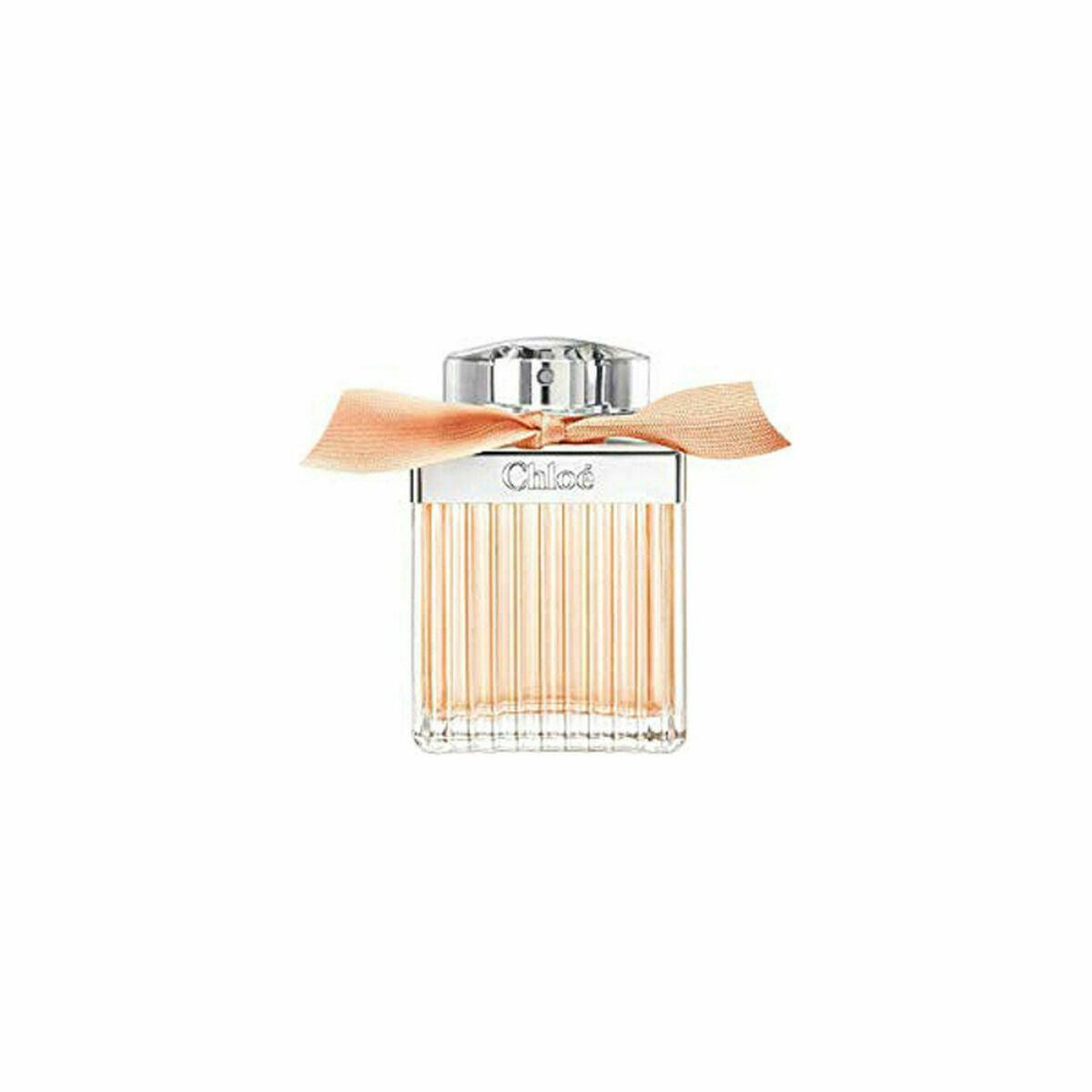 Chloe Rose Tangerine EDT 50 ml bottle with elegant design and peach ribbon accent.
