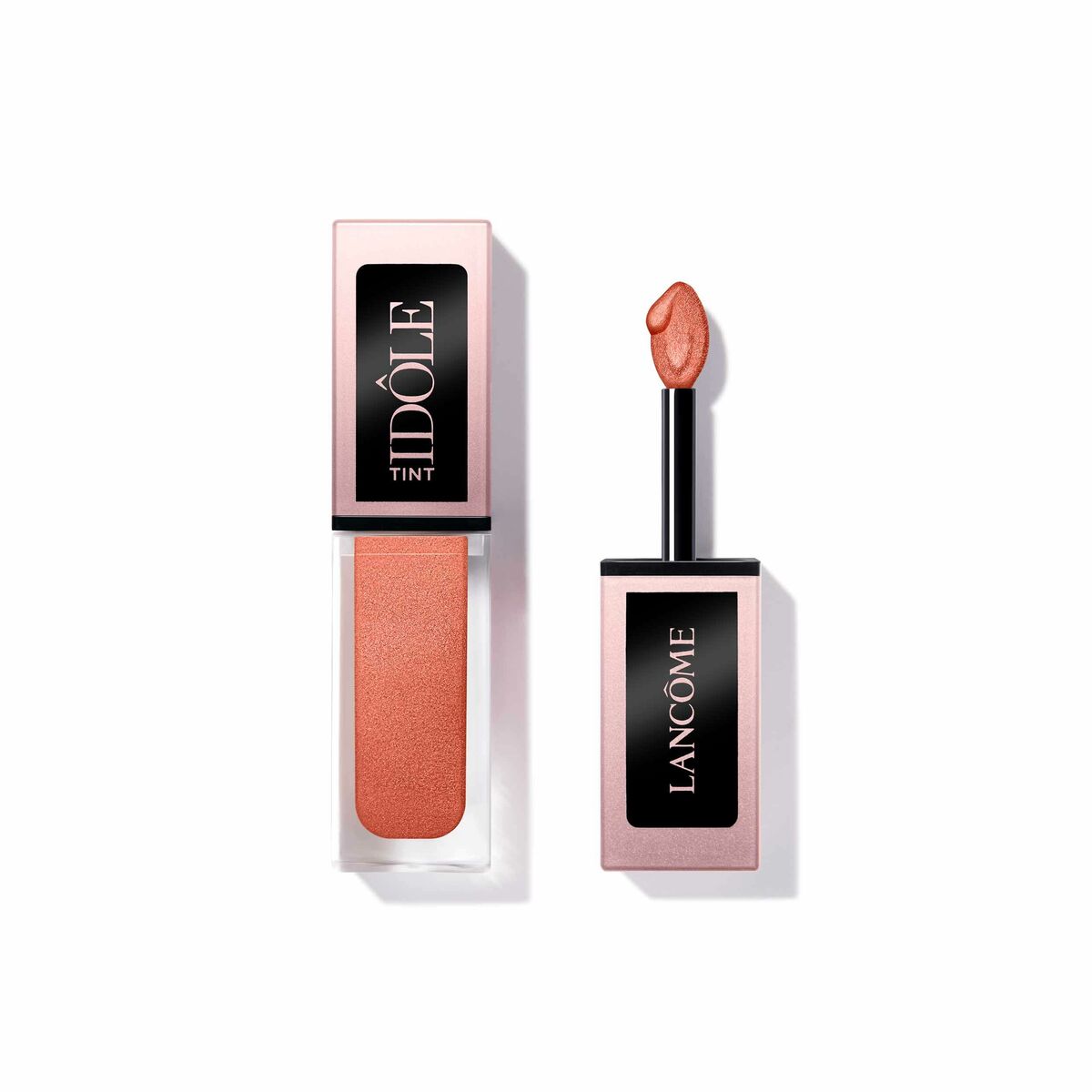 Lot Lancôme Idôle Tint Nº 05, liquide lip tint for all skin types, ideal for sensitive skin, enhances beauty.