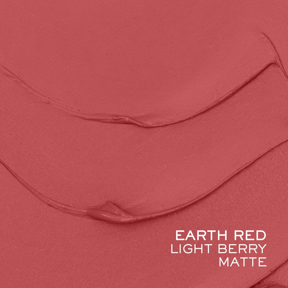 Close-up of Lancôme Idôle Tint swatches in Earth Red and Light Berry matte, showcasing rich, vibrant colors for all skin types.