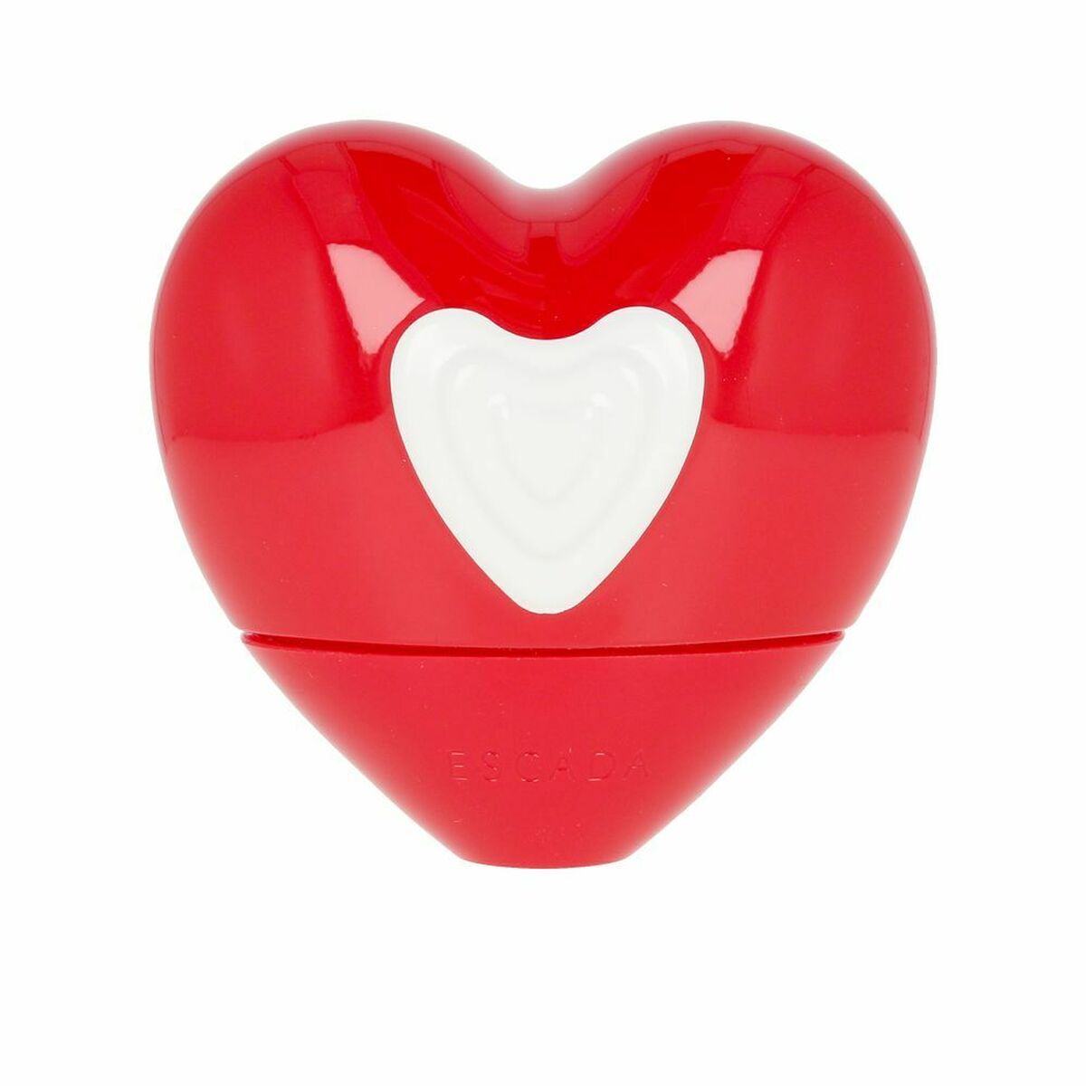 Flacon de parfum Femme Escada 99350093714 EDT en forme de cœur rouge avec cœur blanc, 100 ml.