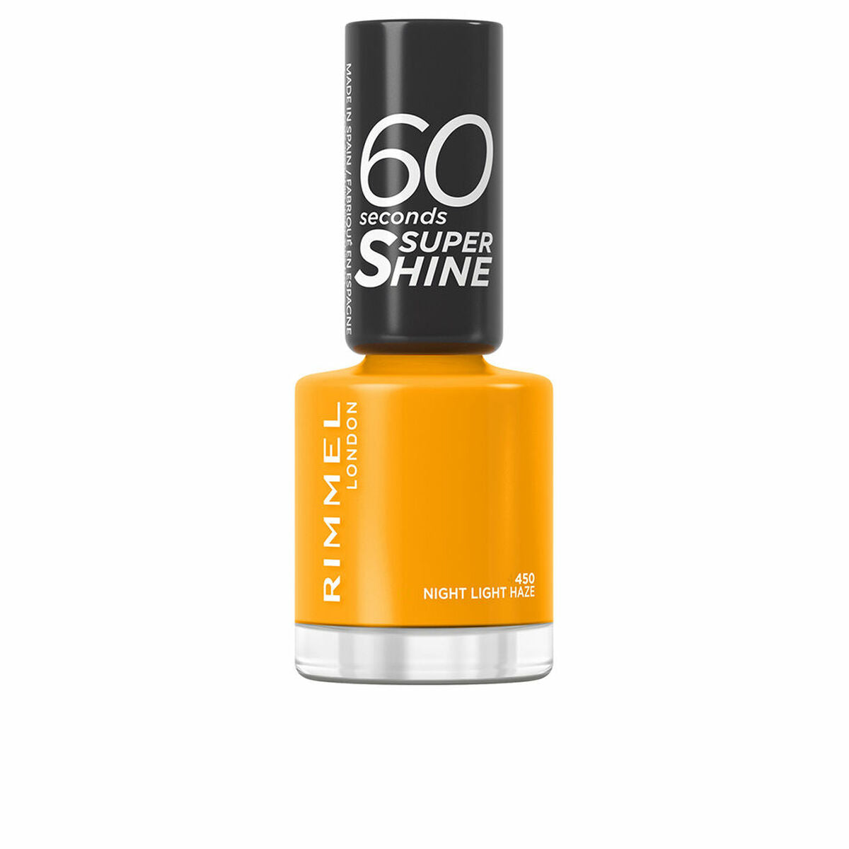 Vernis à ongles Rimmel London 60 Seconds Super Shine Nº 450 Night Light Haze en flacon de 8 ml.