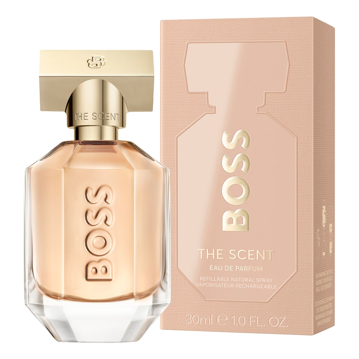 Parfum Unisexe Hugo Boss THE SCENT FOR HER 30 ml, bouteille et emballage, Eau de Parfum.