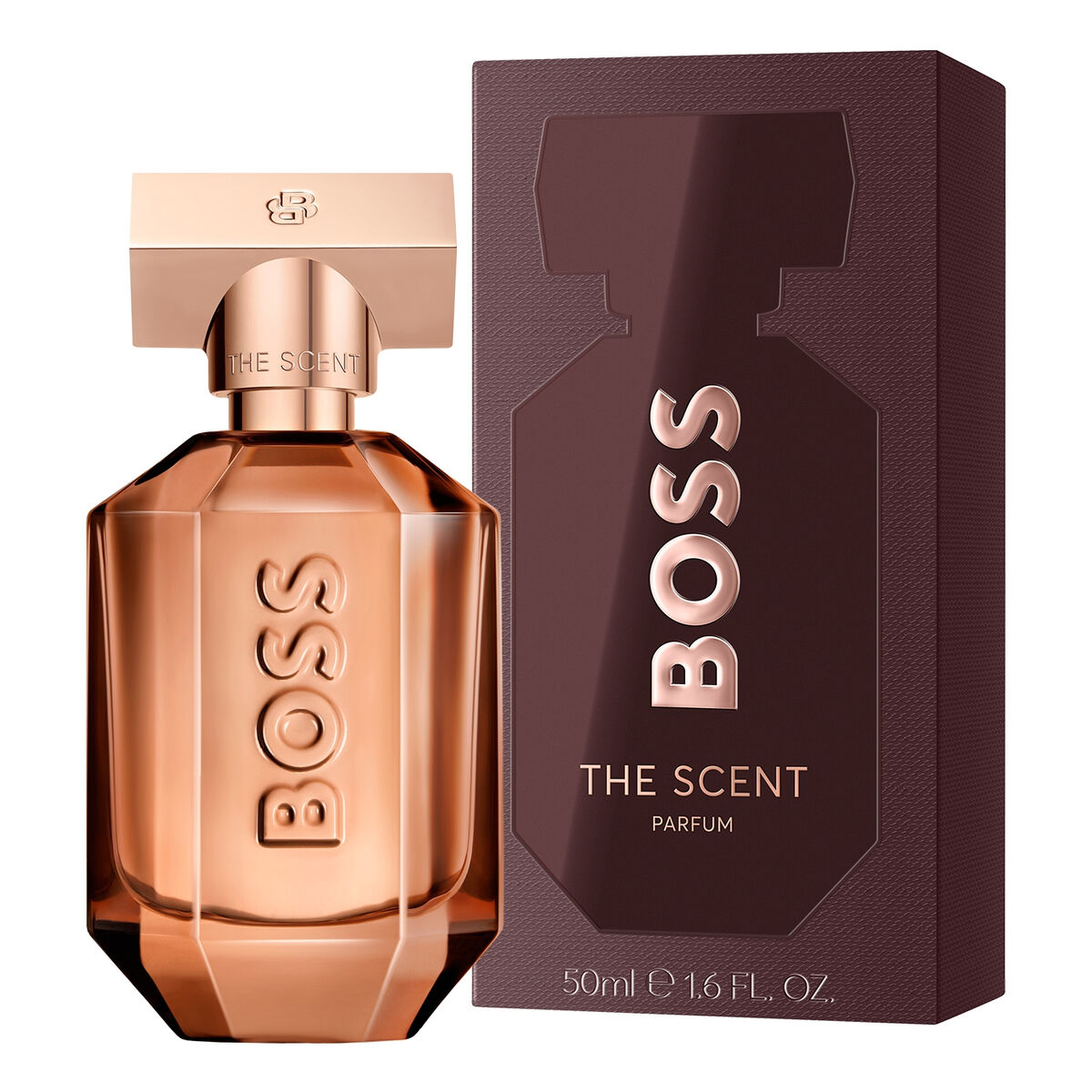 Parfum unisexe Hugo Boss The Scent for Her 50 ml, flacon et emballage élégants.