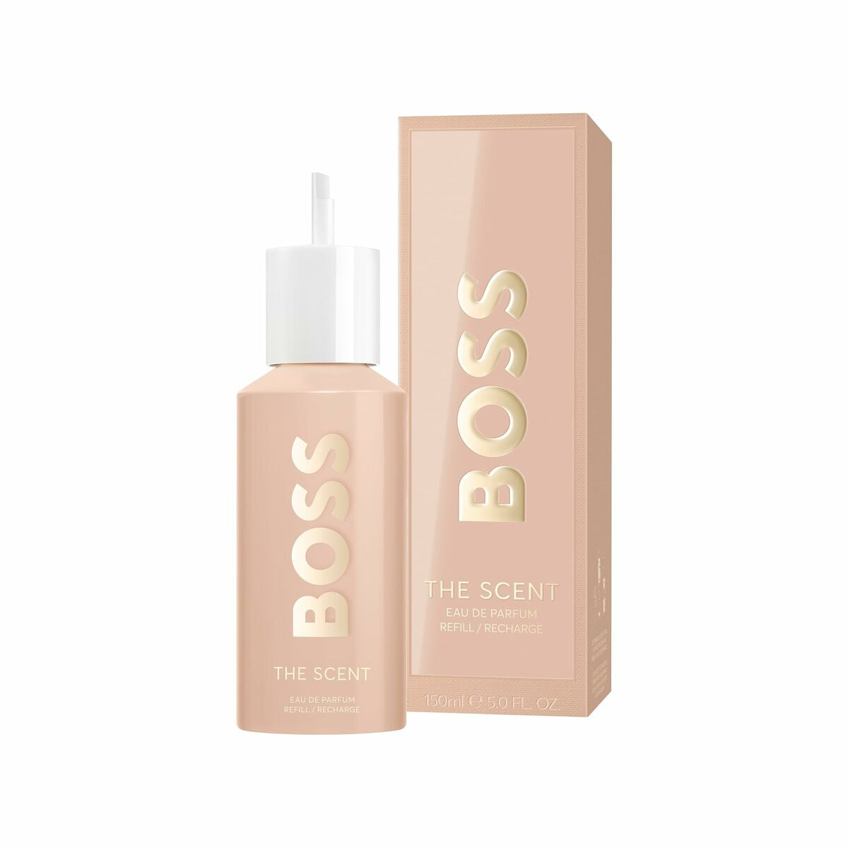Parfum Femme Hugo Boss The Scent for Her 150 ml bottle and packaging, luxury fragrance for women.