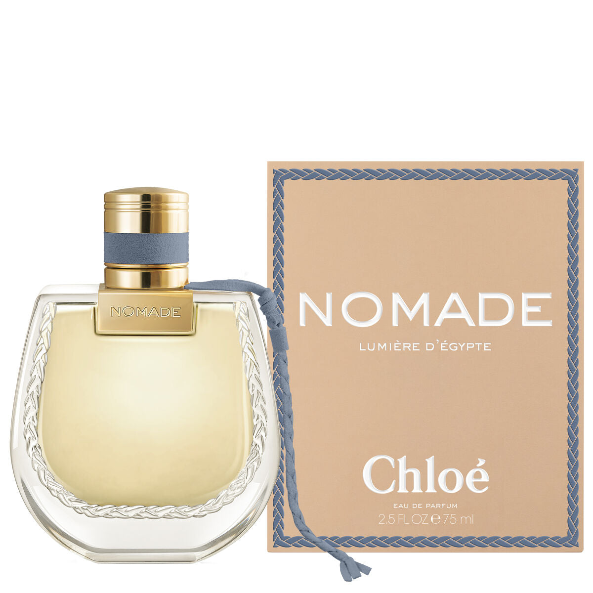 Chloe Nomade Parfum Femme 75 ml, élégant flacon et emballage, parfum pour femmes, tendance et frais.