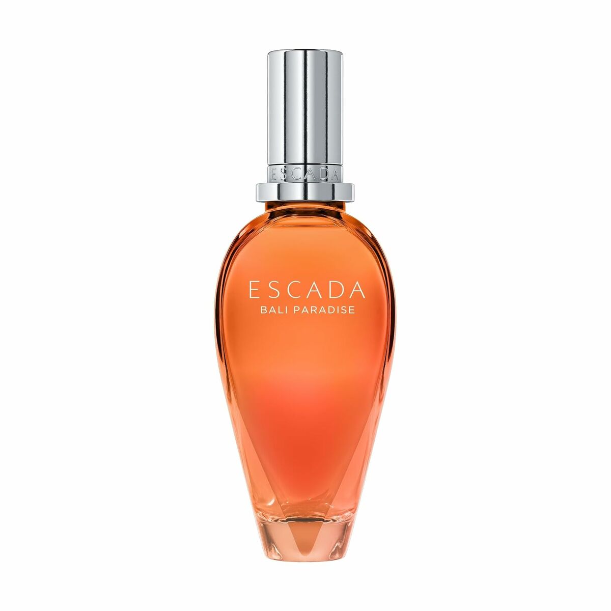 Escada Bali Paradise 50ml perfume for women in an elegant bottle, showcasing its vibrant orange hue.