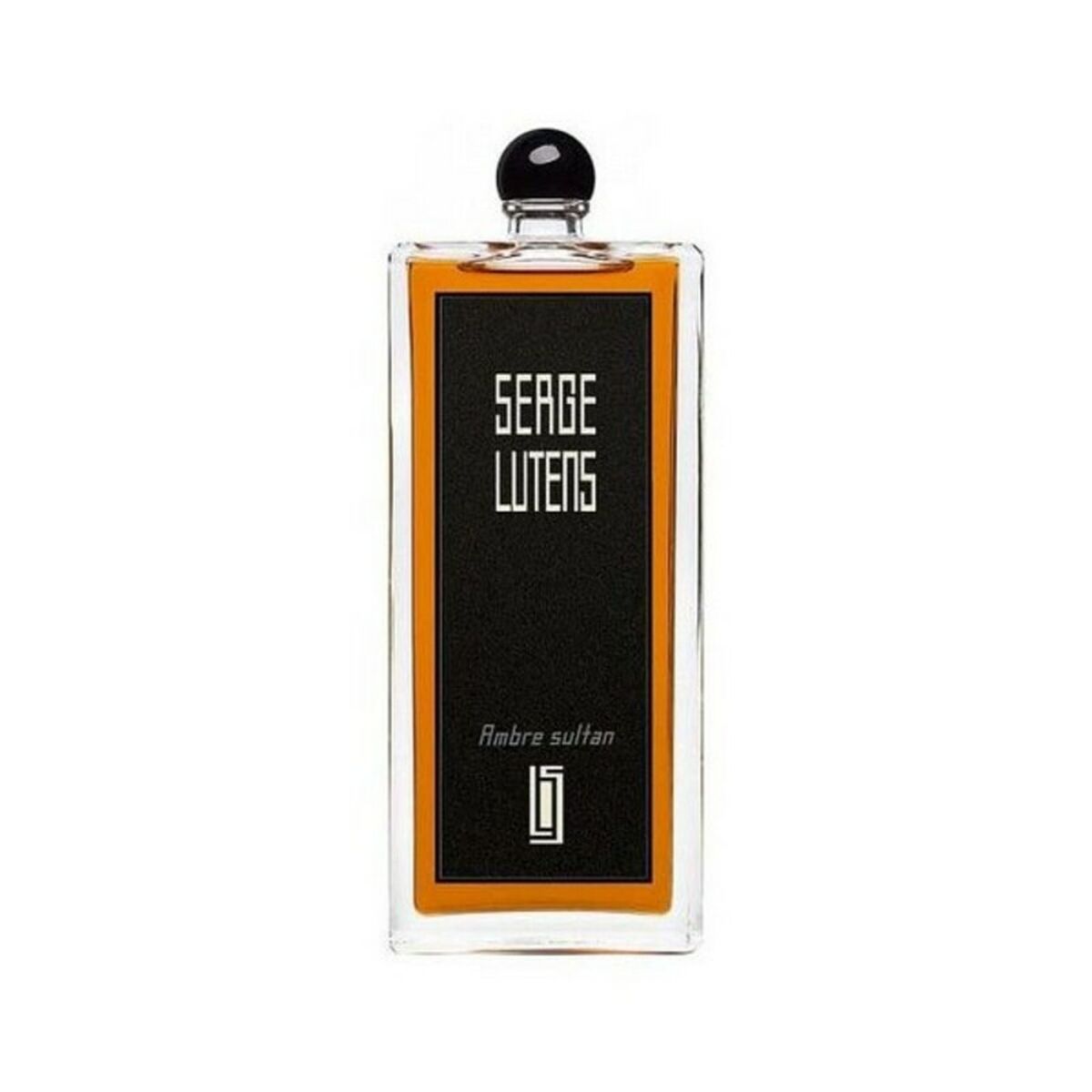 Parfum Unisexe Serge Lutens Ambre Sultan EDP 100 ml, flacon élégant avec étiquette noire et orange.