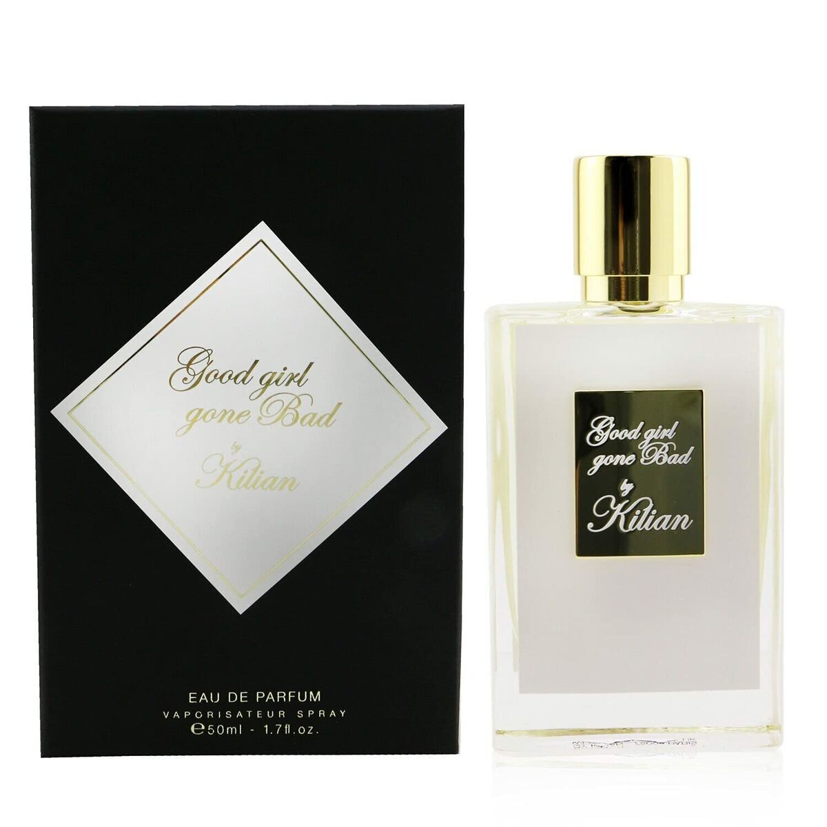 Parfum unisexe Kilian Good Girl Gone Bad 50 ml en flacon EDP avec boîte élégante.