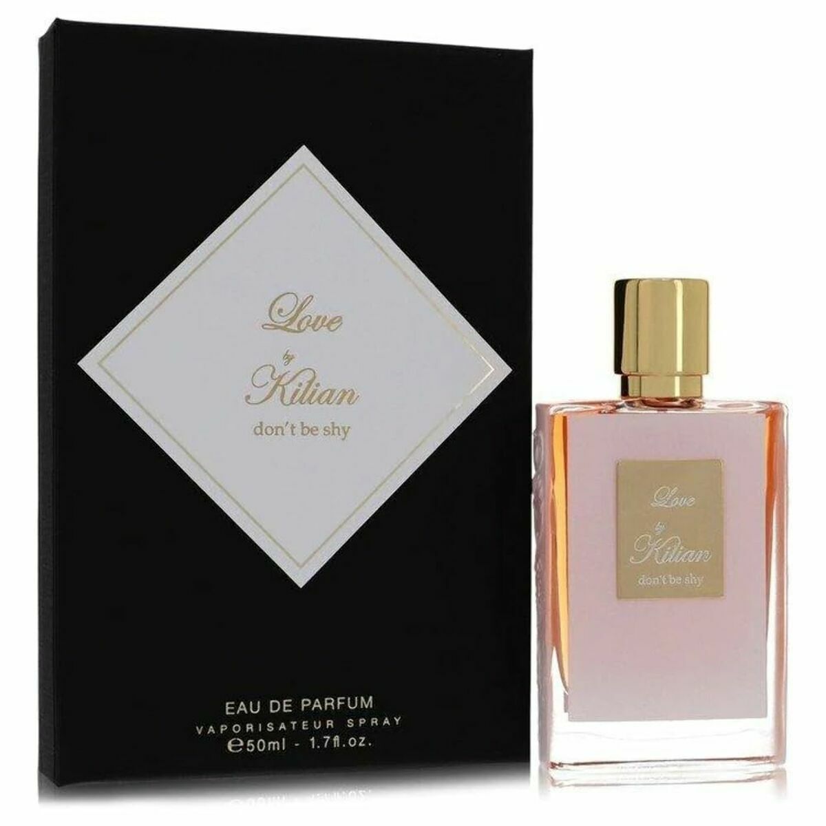 Parfum Femme Kilian Love Don't Be Shy EDP 50 ml in elegant packaging for women, showcasing a floral fragrance.