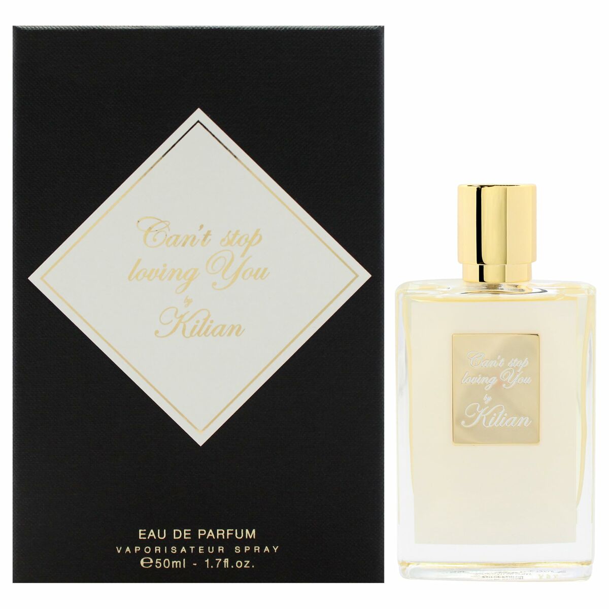 Parfum Femme Kilian Can't Stop Loving You EDP 50ml flacon et emballage élégant, parfait pour exprimer votre féminité.