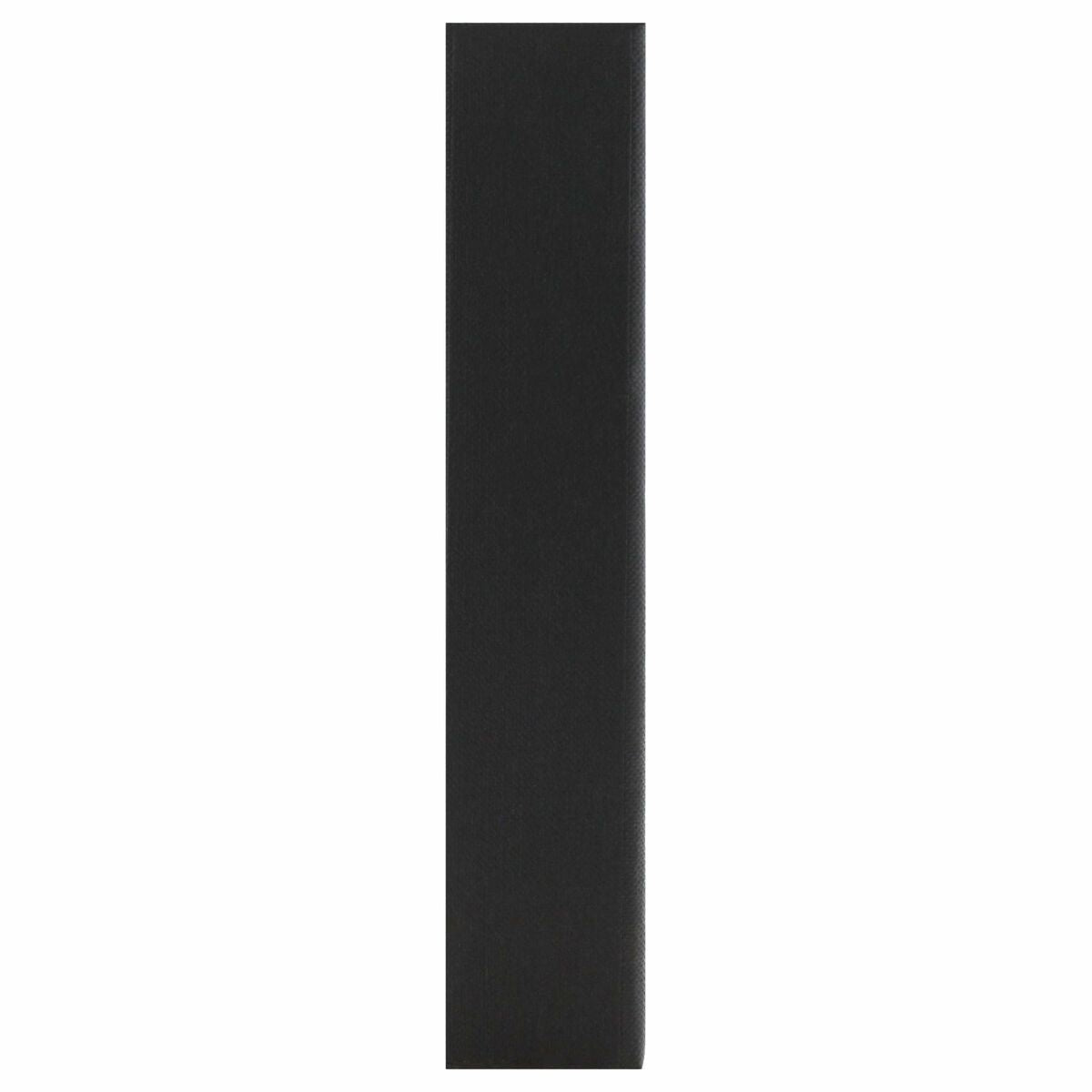 Vertical black fabric strip, ideal for various crafting and design projects.
