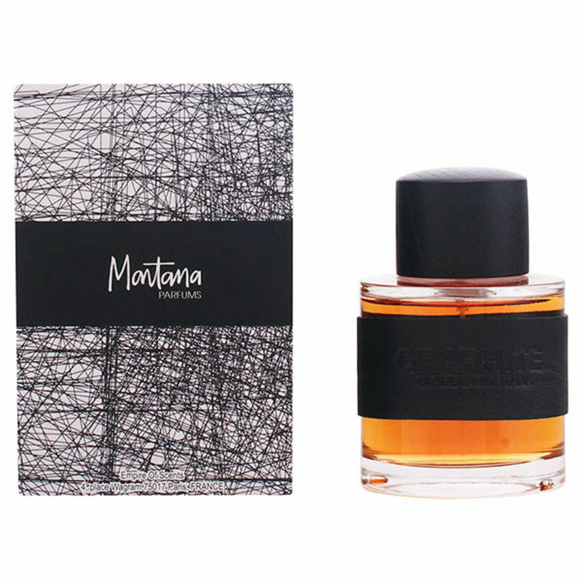 Montana Graphite EDT fragrance for men and women, featuring a stylish bottle and elegant packaging.