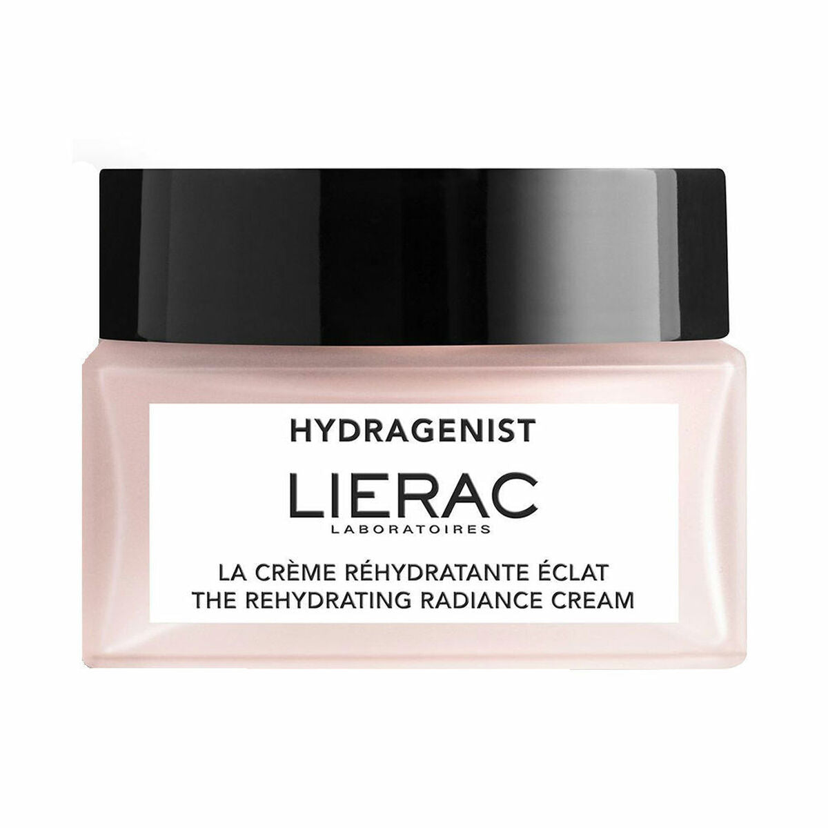 Crème de jour Lierac Hydragenist 50 ml, réhydratation et éclat, vegan, packaging recyclable.