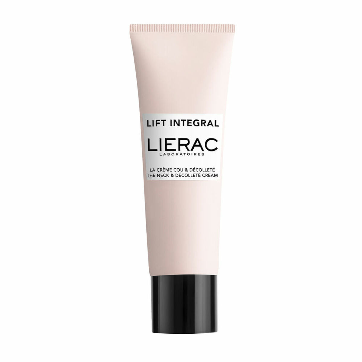 Lierac Lift Integral neck and décolleté firming cream tube for women, 50 ml with hyaluronic acid.