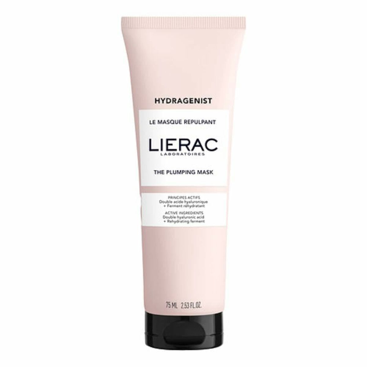 Lierac Hydragenist Plumping Mask tube 75 ml for hydration and skin renewal, suitable for all skin types.