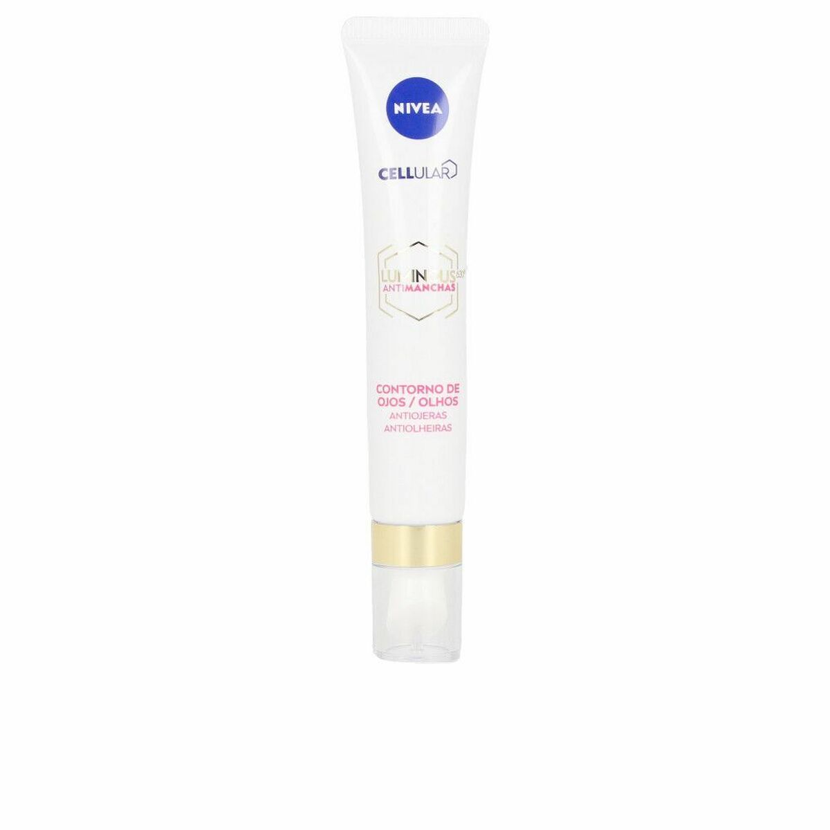 Soin contour des yeux Nivea Luminous 630º en tube de 15 ml, éclaircissant et anticernes, idéal pour la beauté.