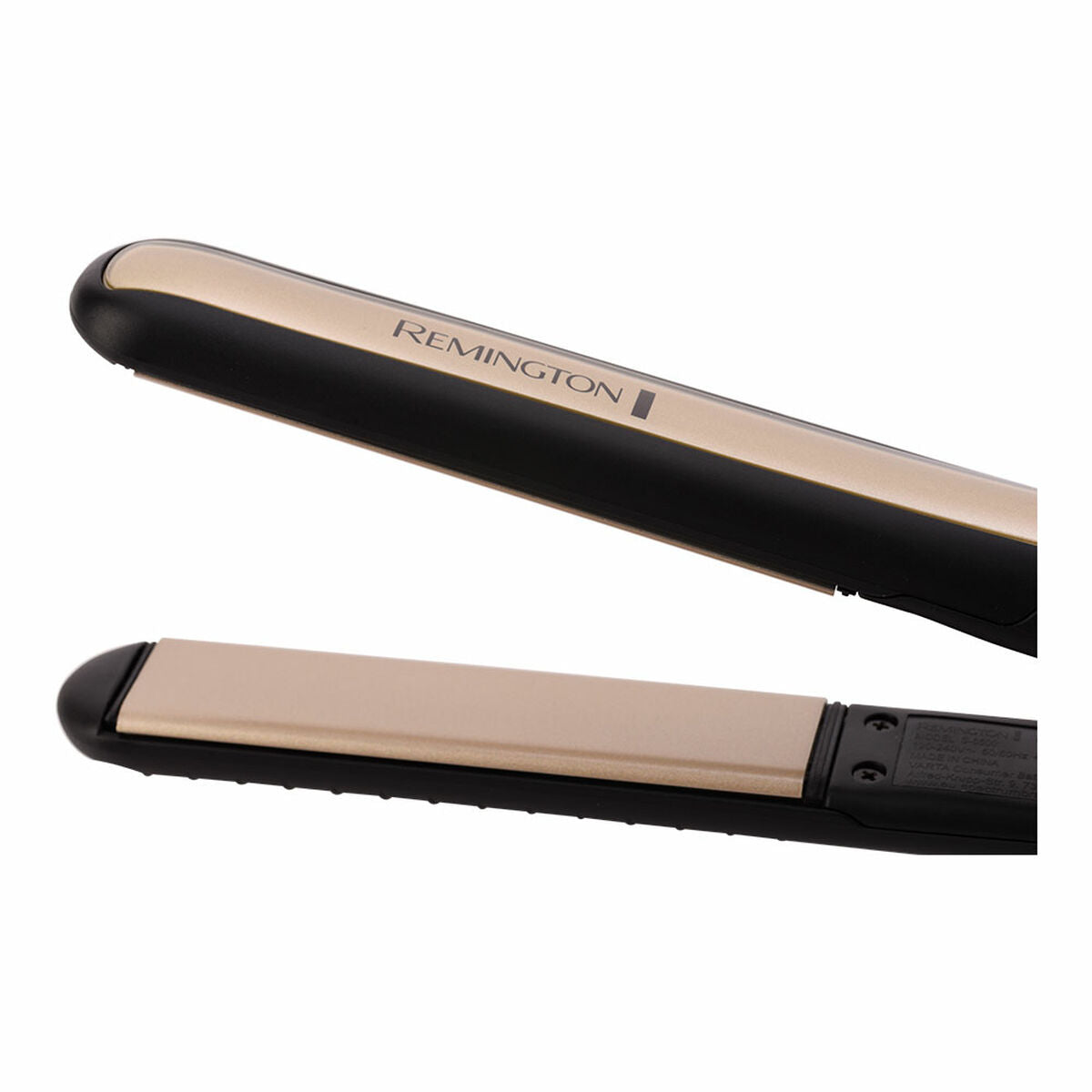 Lisseur à cheveux Remington Sleek&Curl Noir avec plaques en céramique et design élégant, idéal pour le coiffage.